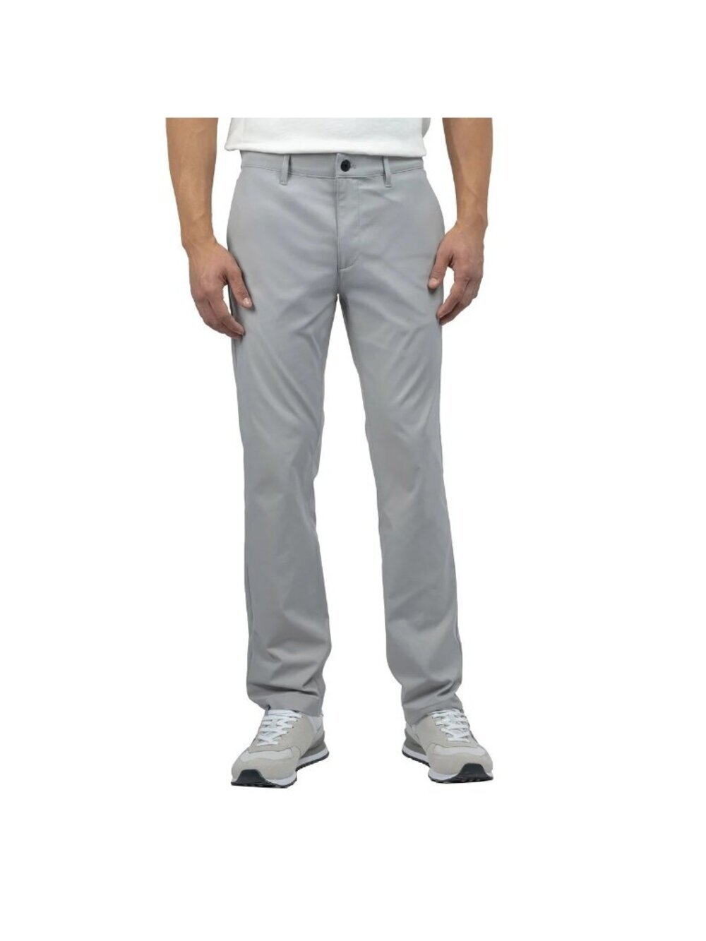 NWOT Scott Barber Men's 34 x34 Gray Polyester Straight-Leg Tech Pants